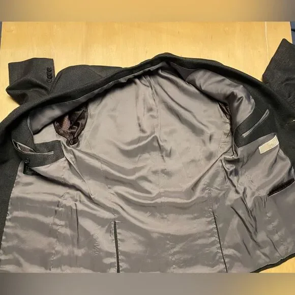 Michael Kors Gray Herringbone Suit Jacket Blazer Sport Coat - Picture 10 of 13